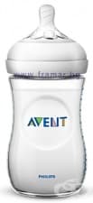 АВЕНТ ШИШЕ НАТУРАЛ PP 260 мл + БИБЕРОН СЛОУ с 1 дупка /1+ месеца/