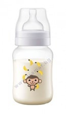 АВЕНТ ШИШЕ АНТИКОЛИК 260 мл + БИБЕРОН СЛОУ 1+ месеца /ЖИВОТНИ/