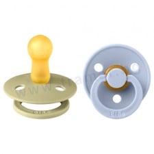 БИБС КОЛОР БИБЕРОНИ KHAKI / DUSTY BLUE 0-6 м * 2