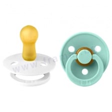 БИБС КОЛОР БИБЕРОНИ WHITE / MINT 6-18 м * 2