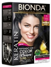 БИОНДА БОЯ ЗА КОСА PROFESSIONAL DOUBLE 1 ЧЕРЕН