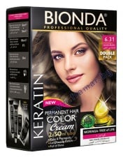 БИОНДА БОЯ ЗА КОСА PROFESSIONAL DOUBLE 6.31 ЗЛАТЕН КЕСТЕН