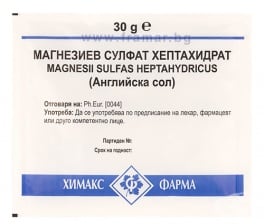 МАГНЕЗИЕВ СУЛФАТ ХЕПТАХИДРАТ 30 г ХИМАКС ФАРМА