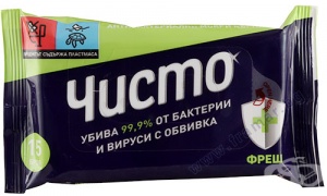 ЧИСТО АНТИБАКТЕРИАЛНИ МОКРИ КЪРПИ ФРЕШ * 15