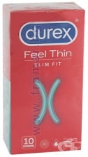 ПРЕЗЕРВАТИВИ ДУРЕКС FEEL THIN SLIM FIT * 10