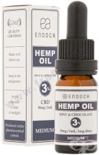 ЕНДОКА КОНОПЕНО МАСЛО С МЕНТА И ШОКОЛАД 300 мг CBD 3% капки 10 мл