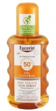 ЕУЦЕРИН OIL CONTROL DRY TOUCH ПРОЗРАЧЕН СЛЪНЦЕЗАЩИТЕН СПРЕЙ SPF 50+ 200 мл