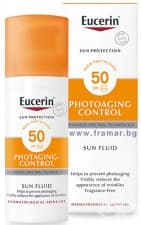 ЕУЦЕРИН СЛЪНЦЕЗАЩИТЕН АНТИ - ЕЙДЖ ФЛУИД ЗА ЛИЦЕ SPF 50 50 мл