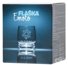 СТЪКЛЕНА ЧАША ФЛАШКА ЕМОТО 0.25 л