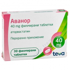 АВАНОР таблетки 40 мг * 30 ТЕВА