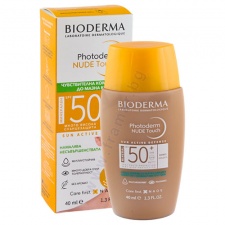 БИОДЕРМА ФОТОДЕРМ NUDE TOUCH SPF 50+ СЛЪНЦЕЗАЩИТЕН КРЕМ ЗА КОМБИНИРАНА КЪМ МАЗНА КОЖА - ЗЛАТИСТ 40 мл