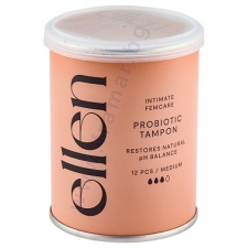 ЕЛЛЕН ДАМСКИ ТАМПОНИ ПРОБИОТИЧНИ МЕДИУМ * 12