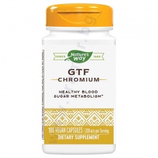 ХРОМ GTF капсули 200 мкг * 100 NATURE'S WAY