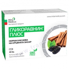 ГЛИКОРАВНИН ПЛЮС капсули 425 мг * 40 МИРТА МЕДИКУС