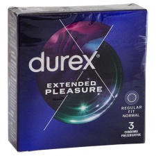 ПРЕЗЕРВАТИВИ ДУРЕКС ЕКСТЕНДЕД ПЛЕЖЪР * 3