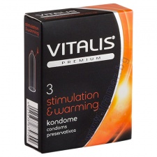 ПРЕЗЕРВАТИВИ ВИТАЛИС ЗАГРЯВАЩ ЕФЕКТ * 3