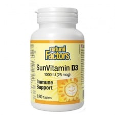 ВИТАМИН D3 таблетки 1000 IU * 180 НАТУРАЛ ФАКТОРС