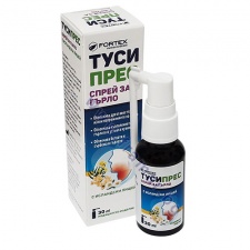 ТУСИПРЕС СПРЕЙ ЗА ГЪРЛО С ИСЛАНДСКИ ЛИШЕЙ 30 мл ФОРТЕКС