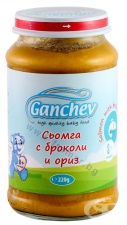 ГАНЧЕВ ПЮРЕ ОТ СЬОМГА С БРОКОЛИ И ОРИЗ 220 г
