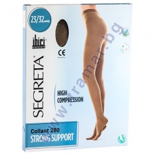 СЕГРЕТА ПЛЮС ЧОРАПОГАЩИ С УСИЛЕНА КОМПРЕСИЯ БЕЖОВИ 2 размер