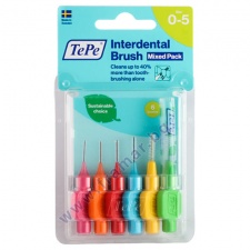 ИНТЕРДЕНТАЛНА ЧЕТКА ЗА ЗЪБИ ТЕПЕ ОРИГИНАЛ МИКС * 6