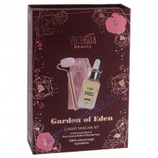 ВИКТОРИЯ БЮТИ КОМПЛЕКТ МАСЛЕН ЕЛИКСИР ЗА ЛИЦЕ 30 мл + МАСАЖОР ЗА ЛИЦЕ ОТ РОЗОВ КВАРЦ