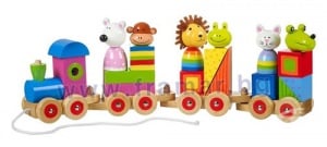 ГОЛЯМ ДЪРВЕН ВЛАК ПЪЗЕЛ И СОРТЕР ORANGE TREE TOYS