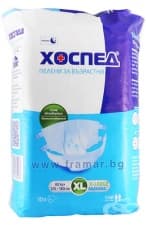 ПЕЛЕНИ ЗА ВЪЗРАСТНИ ХОСПЕД 80 + кг XL * 10 НОЩНИ