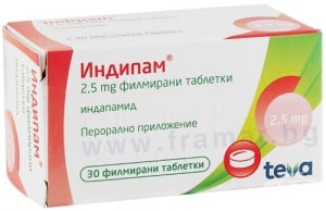 ИНДИПАМ таблетки 2.5 мг * 30 ТЕВА