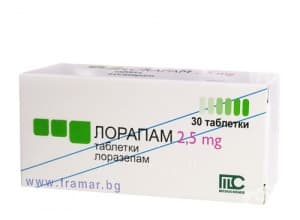 ЛОРАПАМ таблетки 2.5 мг. * 30