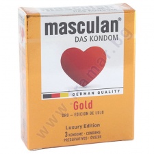 МАСКУЛАН ПРЕЗЕРВАТИВИ GOLD * 3