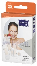 МАТОПАТ TRANSPARENT ПЛАСТИР ЗА РАНИ * 20