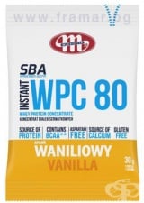 МЛЕКОВИТА СУРОВАТЪЧЕН ПРОТЕИН КОНЦЕНТРАТ WPC80 С ВКУС ВАНИЛИЯ 30 г