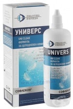УНИВЕРС УНИ КЛИЪР разтвор за лещи 250 мл