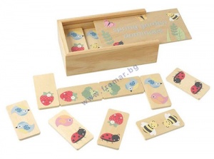 ДЪРВЕНО ДОМИНО ГРАДИНА ORANGE TREE TOYS