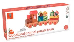 ДЪРВЕНО ВЛАКЧЕ ЗА ДЪПАНЕ СОРТЕР ORANGE TREE TOYS