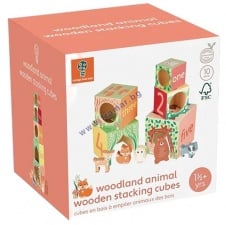 ДЪРВНИ КУБЧЕТА ГОРСКИ ЖИВОТНИ СОРТЕР ORANGE TREE TOYS