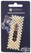 СТАНДЕЛИ ПРАВОЪГЪЛНА ФИБА ЗА КОСА С БЕЛИ ПЕРЛИ