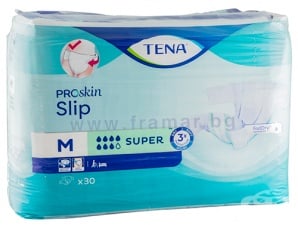 ТЕНА ПЕЛЕНИ ЗА ВЪЗРАСТНИ SLIP SUPER размер M * 30