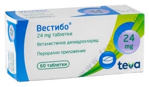 ВЕСТИБО таблетки 24 мг * 60 ТЕВА