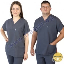 VIKING-T ТУНИКА С КЪС РЪКАВ И ПАНТАЛОН ERIK MICROFIBER GREY 2XS-3XL