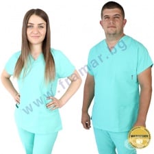 VIKING-T ТУНИКА С КЪС РЪКАВ И ПАНТАЛОН ERIK MICROFIBER MINT 2XS-3XL