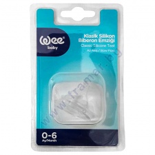 УИ БЕЙБИ СИЛИКОНОВ ОВАЛЕН БИБЕРОН КЛАСИК №1 0-6 месеца