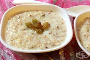 Каша от жито с масло в прясно мляко