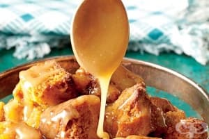 Карамелен сос с ябълково бренди