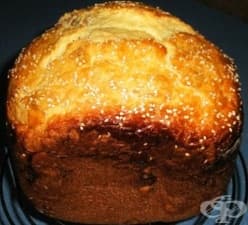 Козунак със стафиди в хлебопекарна