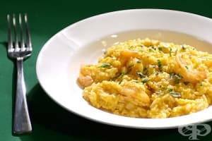 Ориз с масло, бяло вино и пармезан
