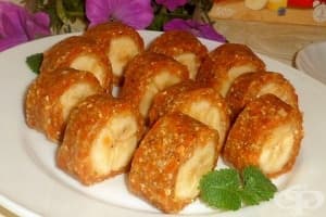 Овесени рулца с банани