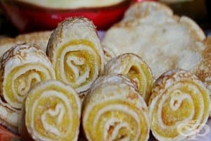 Палачинки с печен тиквен крем