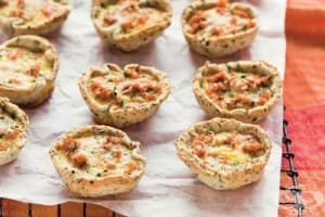 Солени кошнички с пълнеж от сьомга